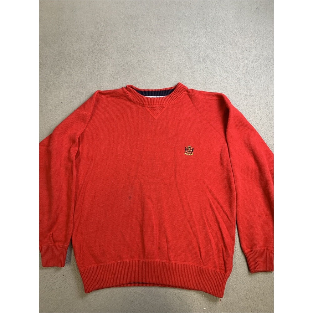 Woods & Gray Sweater‎ Mens XL Pullover Red Holiday 100% Cotton Preppy 80509
